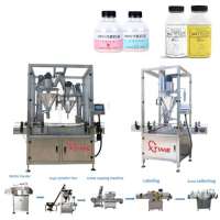 High speed Plastic Shaker Bottle Protein Powder filler machine  whey protein powder filling capping labeling machine